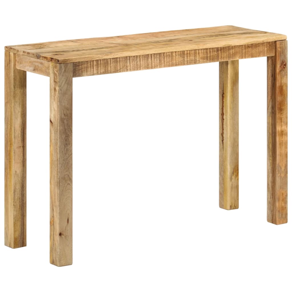 Vetonek Mesa consola de madera de mango rugosa 110x35x76 cm 