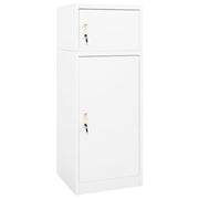 Saddle cabinet white steel 53x53x140 cm v9348 Vetonek
