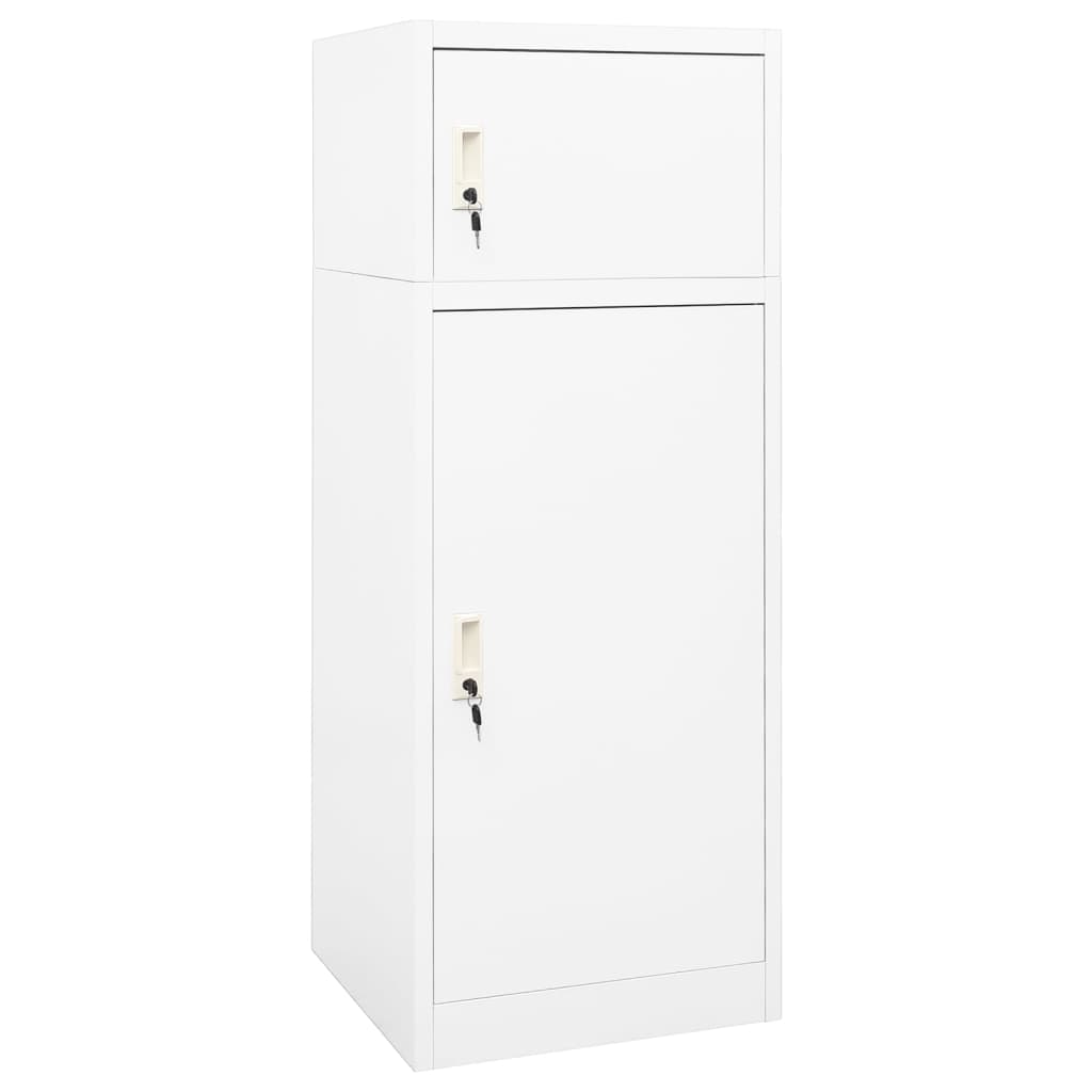Saddle cabinet white steel 53x53x140 cm v9348 Vetonek