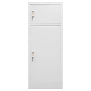 Vetonek Saddle Cabinet Light Gray Steel 53x53x140 cm