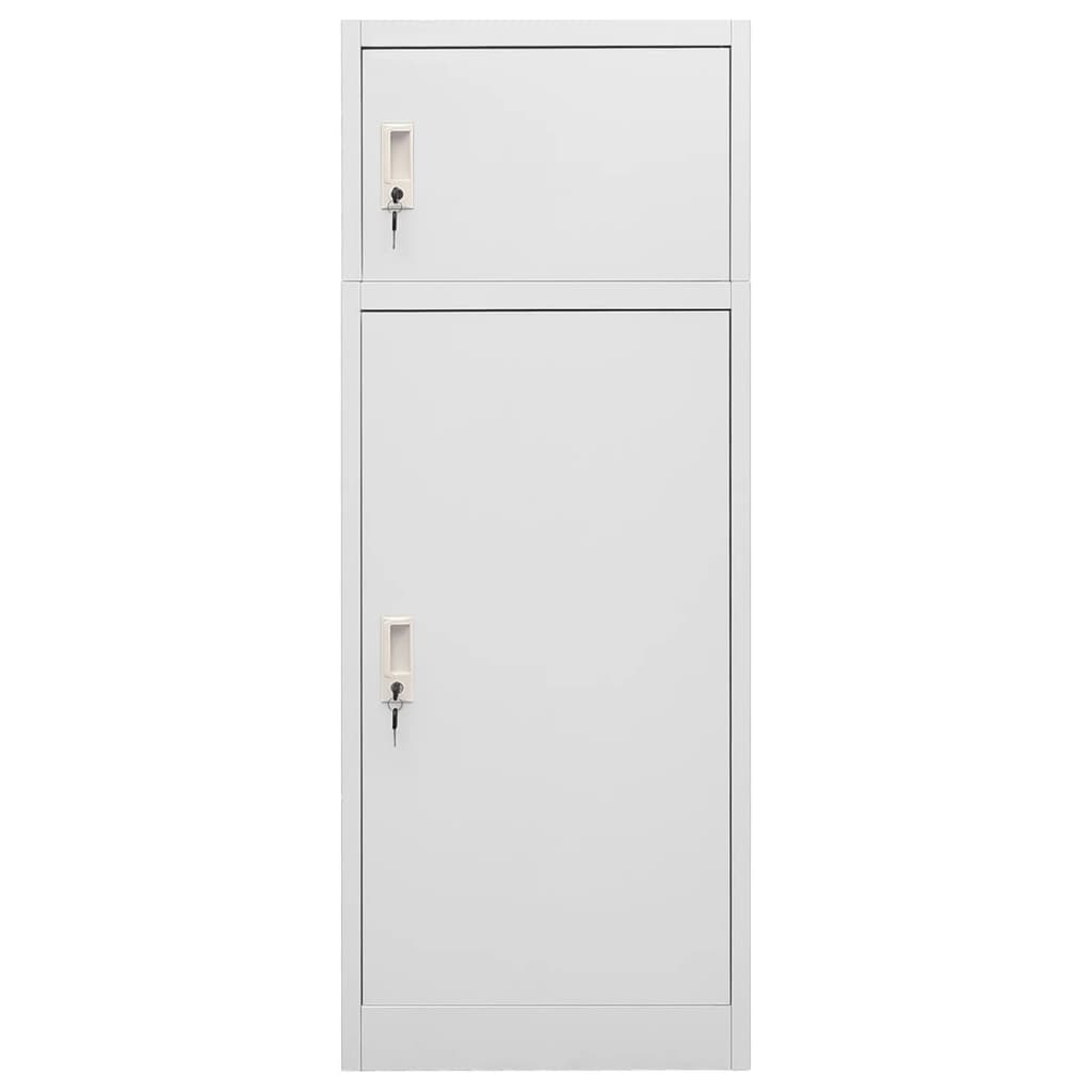 Vetonek Saddle Cabinet Light Gray Steel 53x53x140 cm