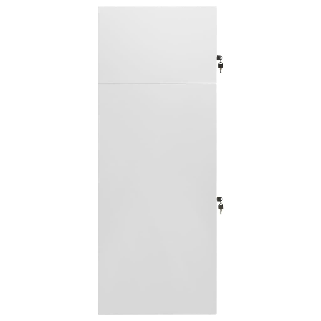 Saddle cabinet light gray steel 53x53x140 cm v9355 - Vetonek