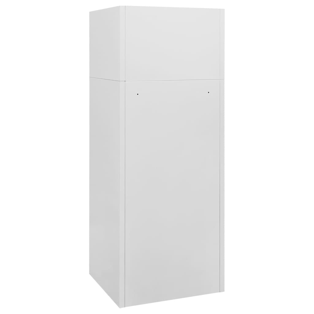 Saddle cabinet light gray steel 53x53x140 cm v9355 - Vetonek