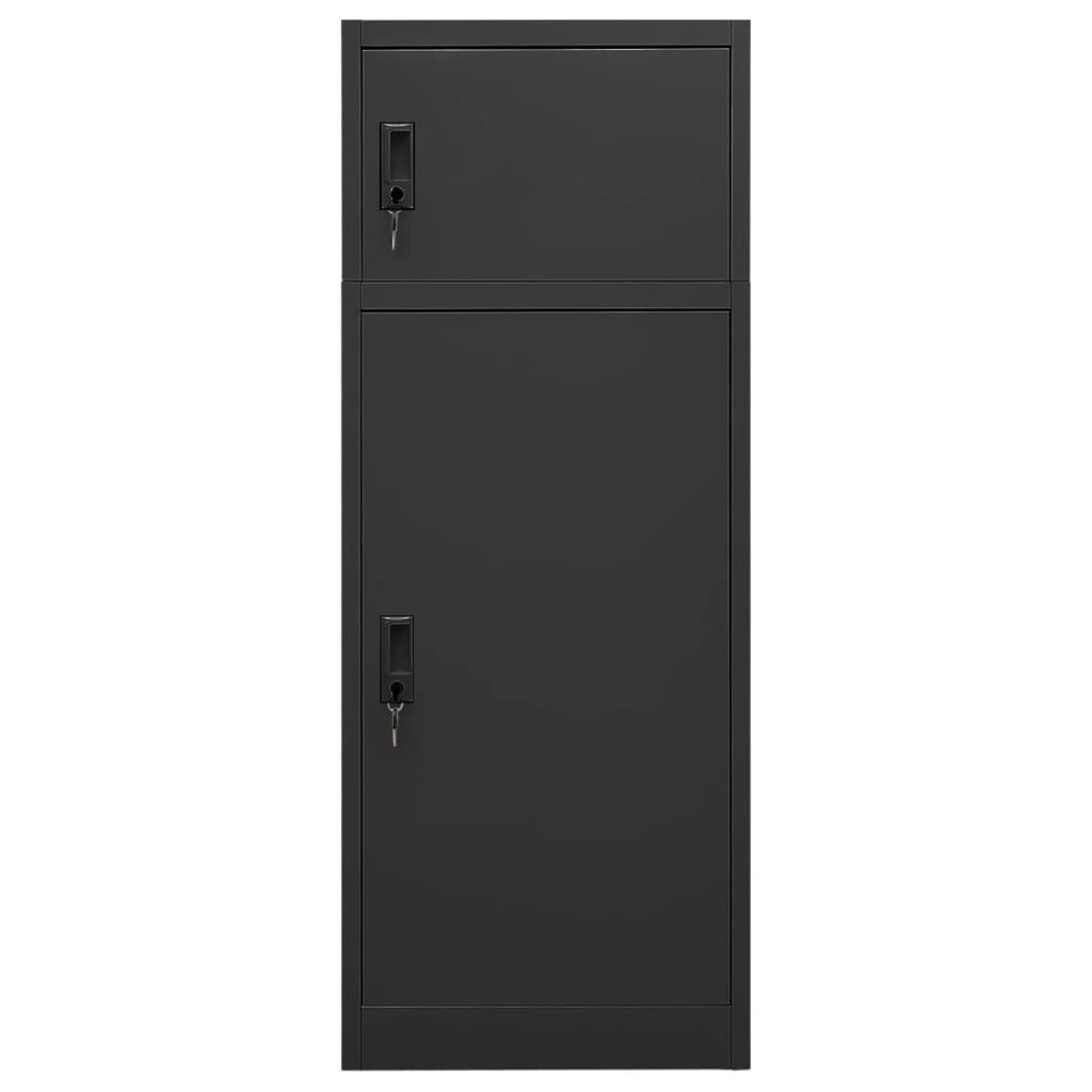 Vetonek Saddle cabinet anthracite gray steel 53x53x140 cm