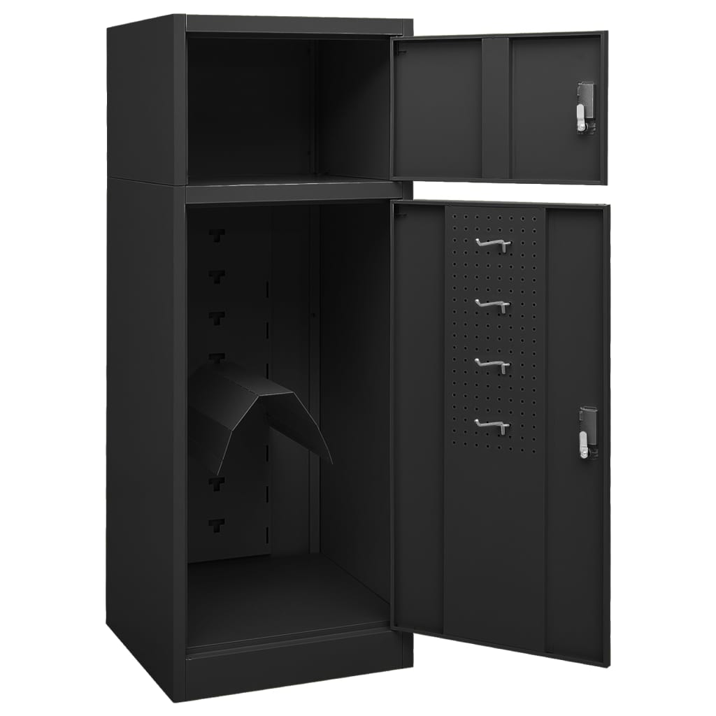 Saddle cabinet anthracite gray steel 53x53x140 cm v9379 - Vetonek