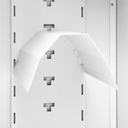 Saddle cabinet white steel 53x53x105 cm V9386 Vetonek