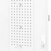 Saddle cabinet white steel 53x53x105 cm V9386 Vetonek