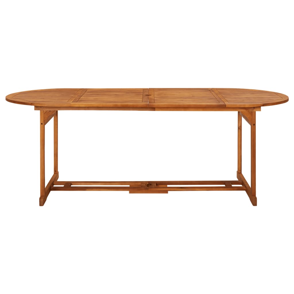 Set comedor de jardín 9 piezas madera maciza acacia 220x90x75cm vidaXL