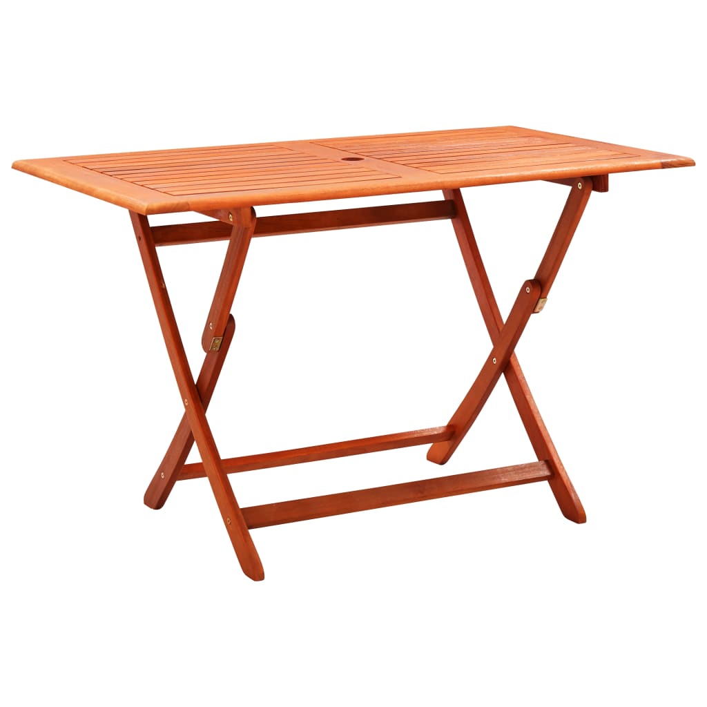 Set de comedor de jardín plegable 5 pzas madera eucalipto vidaXL