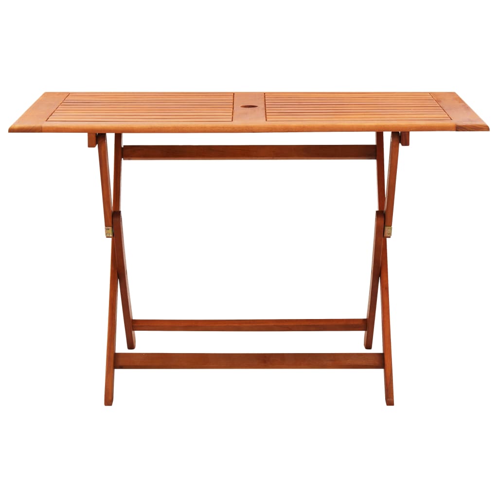 Set de comedor de jardín plegable 5 pzas madera eucalipto vidaXL