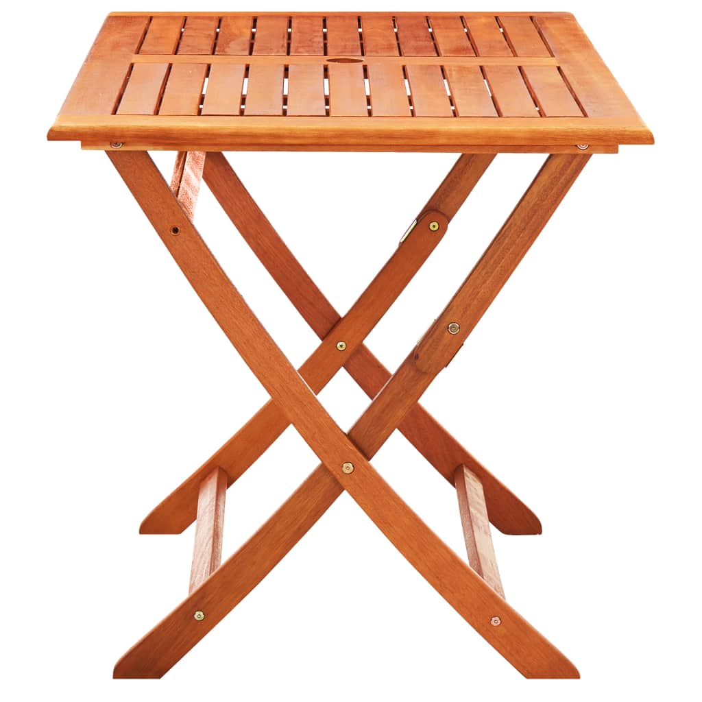 Set de comedor de jardín plegable 5 pzas madera eucalipto vidaXL