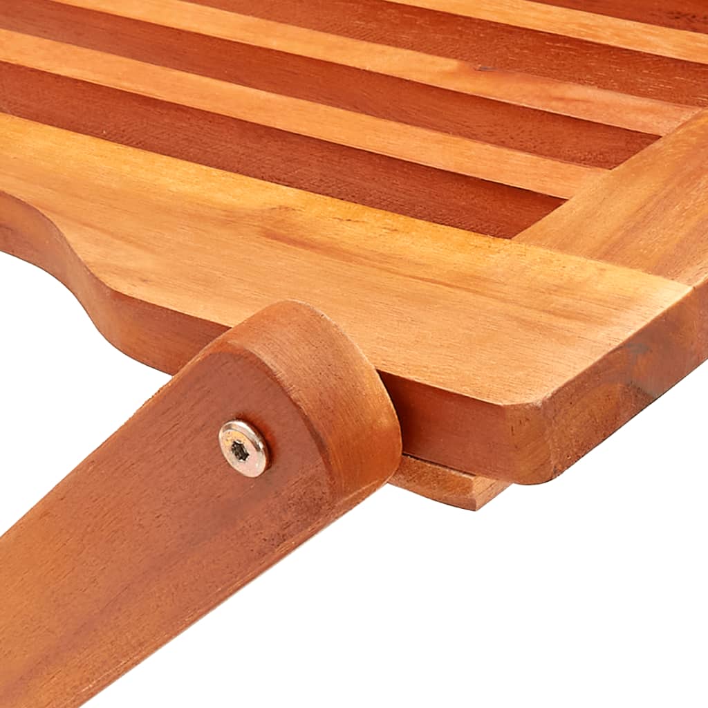 Set de comedor de jardín plegable 5 pzas madera eucalipto vidaXL