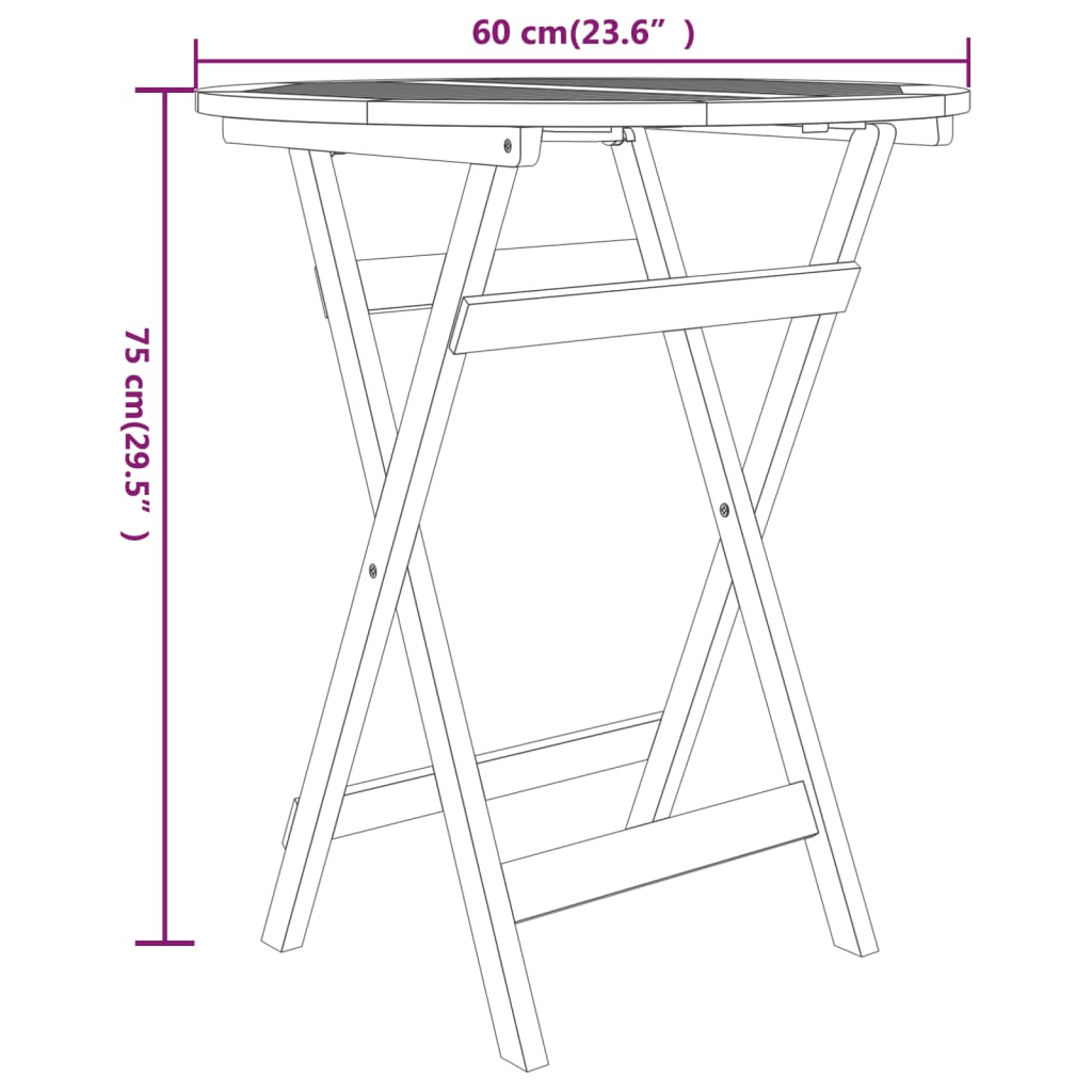 Juego de comedor para jardín 3 piezas madera maciza de teca