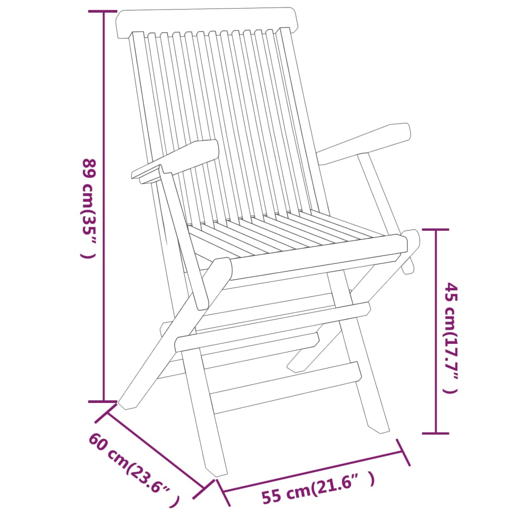 Juego de comedor para jardín 3 piezas madera maciza de teca vidaXL