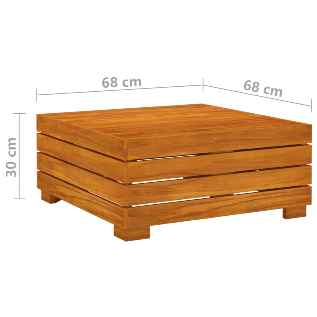 Muebles de jardín 4 piezas con cojines madera maciza de acacia vidaXL