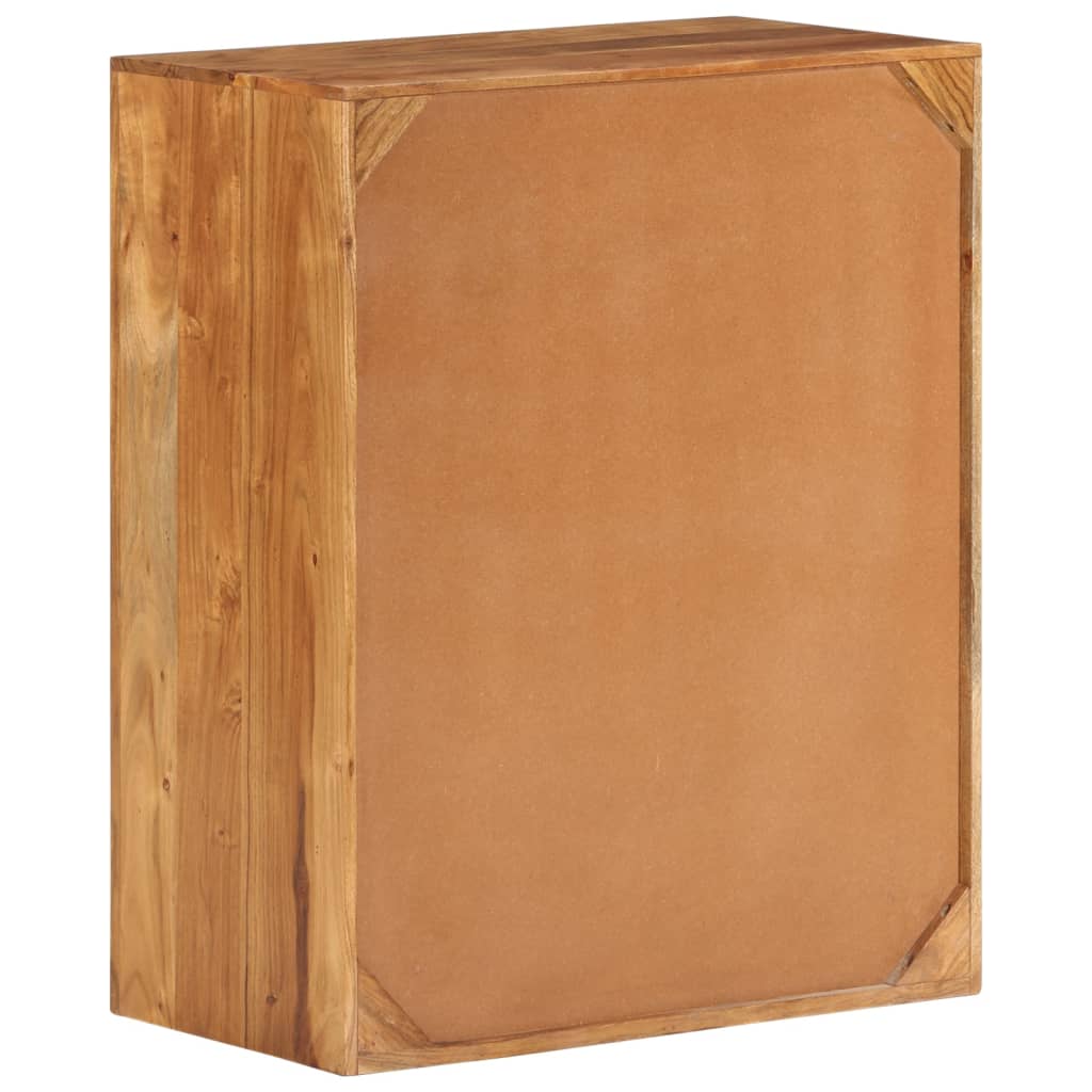 Cómoda de madera maciza de acacia 60x33x75 cm - Vetonek