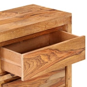 Cómoda de madera maciza de acacia 60x33x75 cm - Vetonek