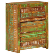 Cómoda de madera maciza reciclada multicolor 60x33x75 cm v5773 Vetonek