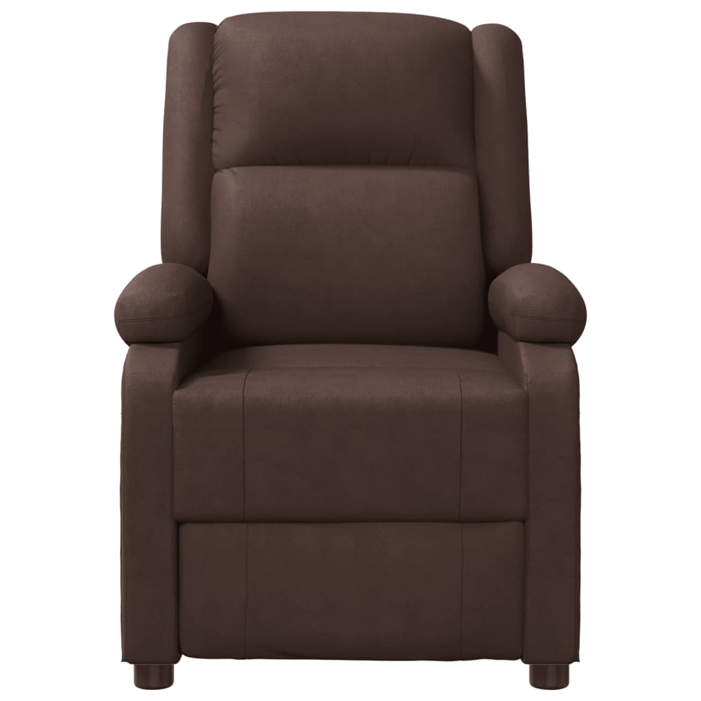 Sillón de masaje cuero sintético marrón V2084 Vetonek