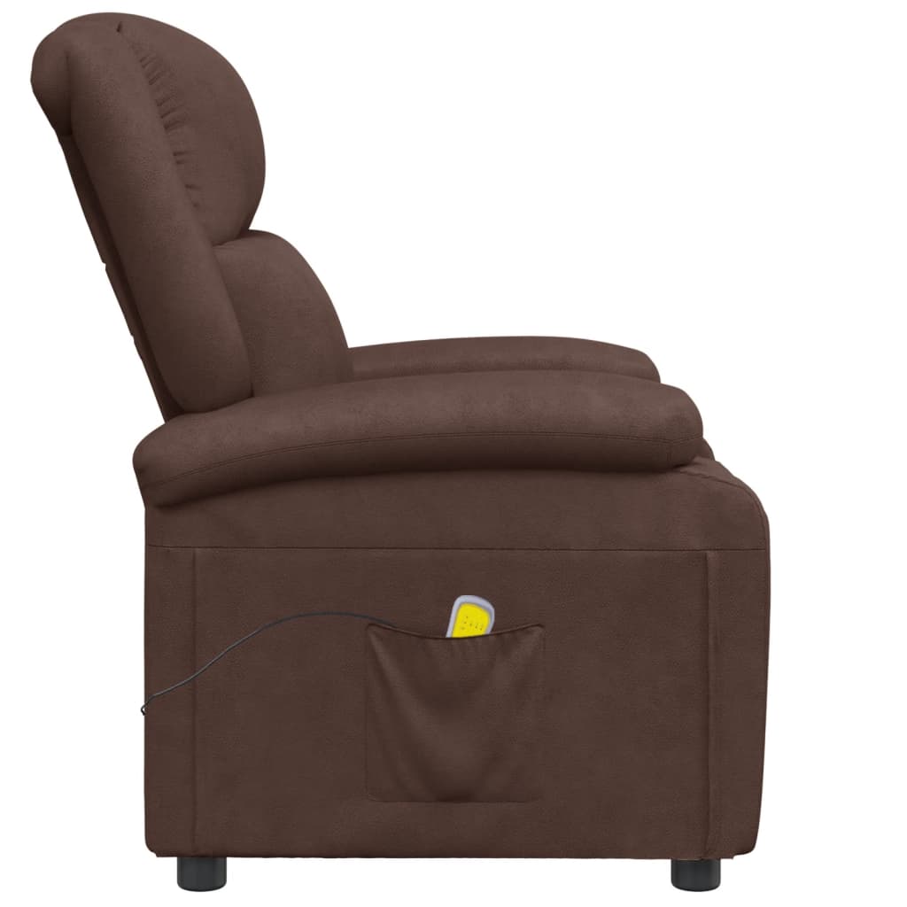 Sillón de masaje cuero sintético marrón V2084 Vetonek