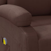 Sillón de masaje cuero sintético marrón V2084 Vetonek