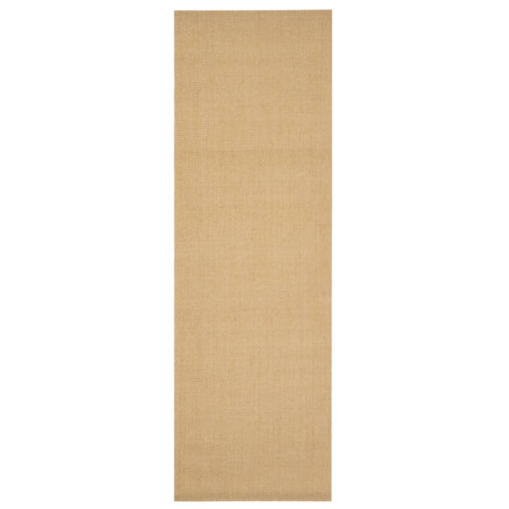 Carpete de sisal natural 80x250 cm