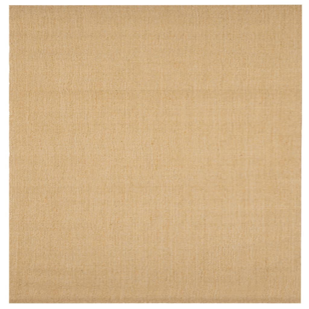 Tapete de sisal natural de 100x100 cm