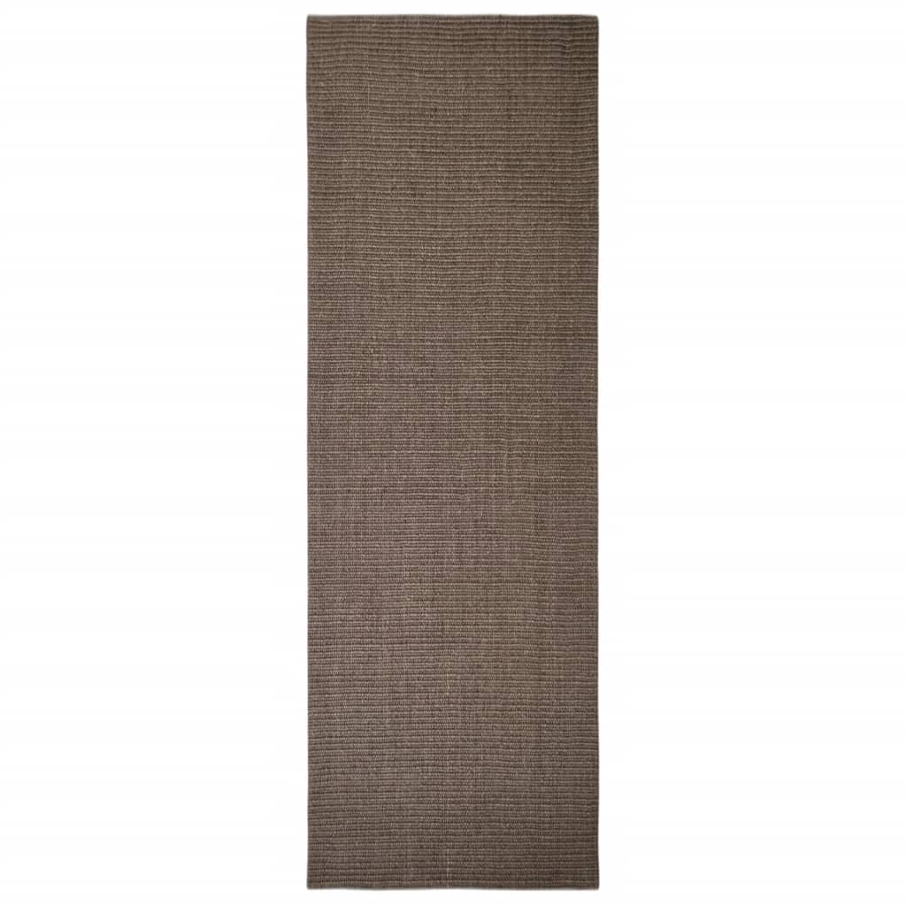 Carpete de sisal negra natural 66x200 cm