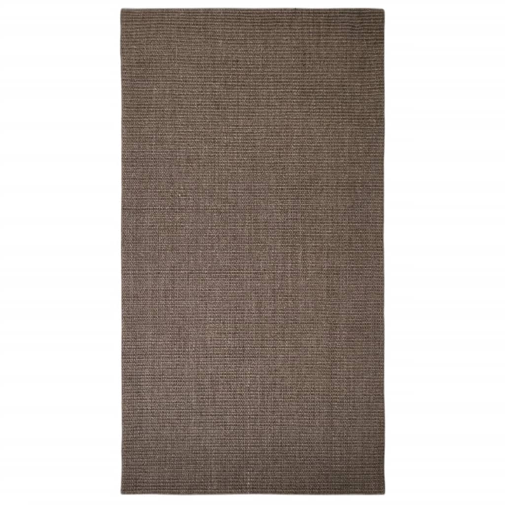 Carpete de sisal marrom natural 80x150 cm