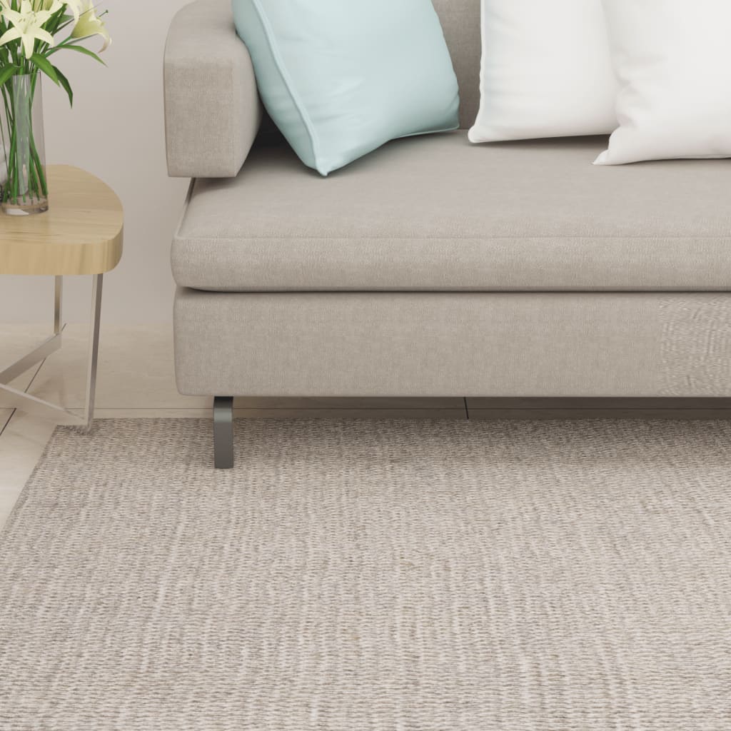 Vetonek Alfombra de sisal natural color arena 66x300 cm