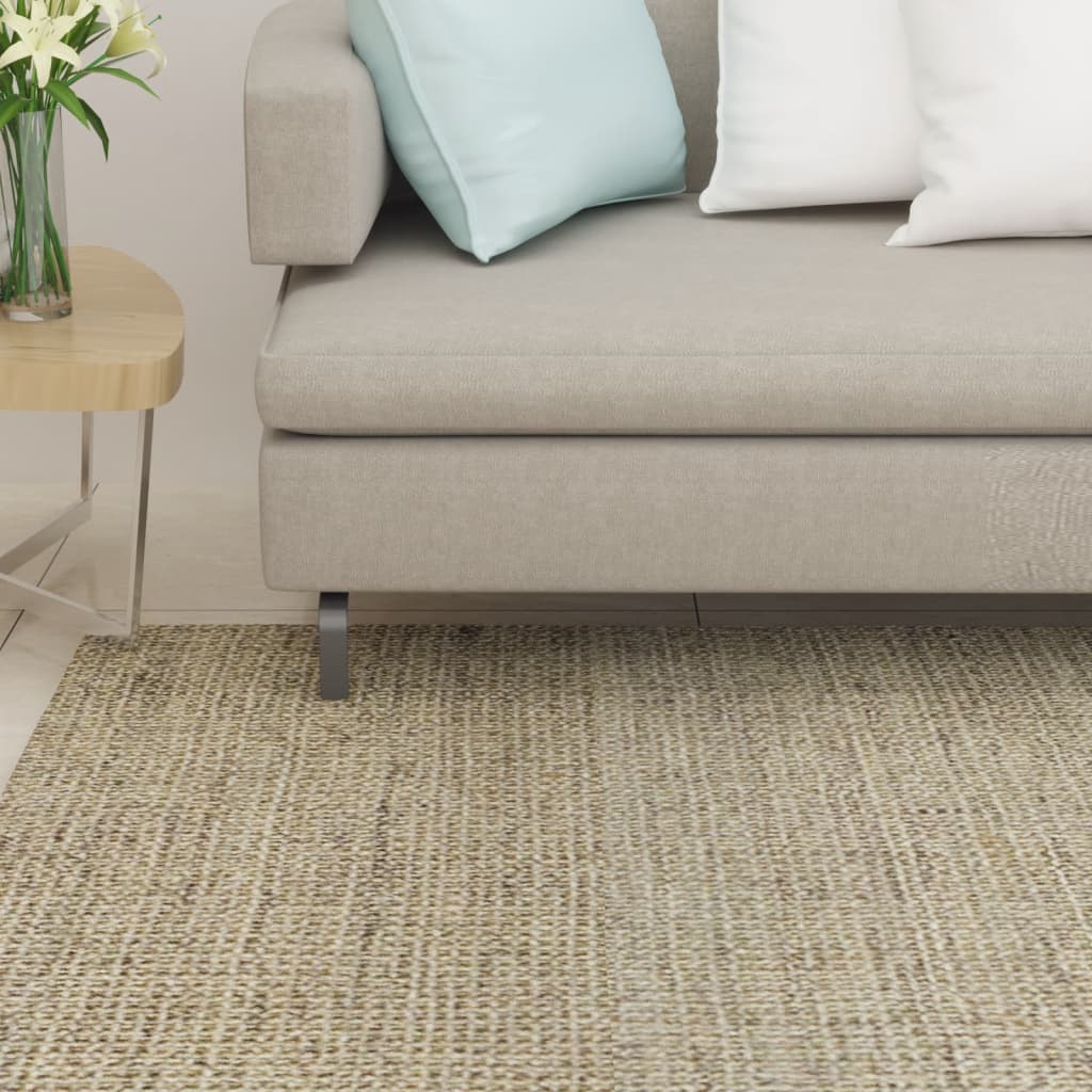 Vetonek Alfombra de sisal natural verde 66x250 cm