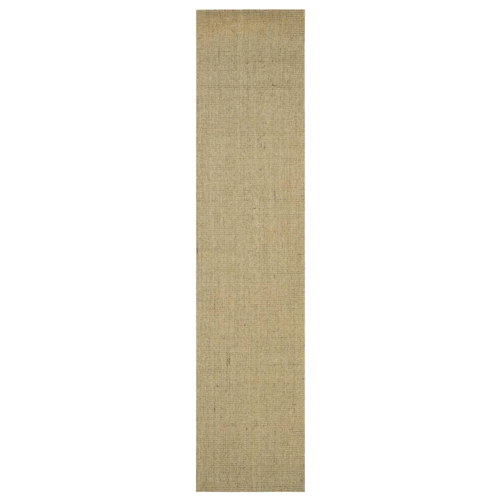 Carpete de sisal natural verde 66x300 cm