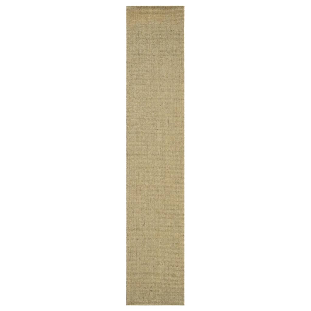 Carpete de sisal natural verde 66x350 cm