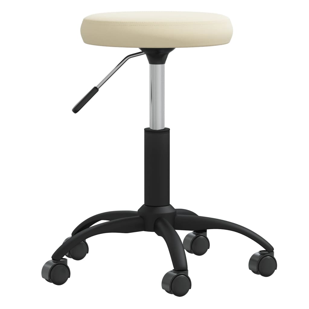 Vetonek Silla de comedor de terciopelo crema