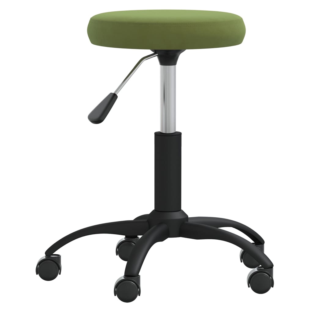 Silla de comedor de terciopelo verde claro vidaXL