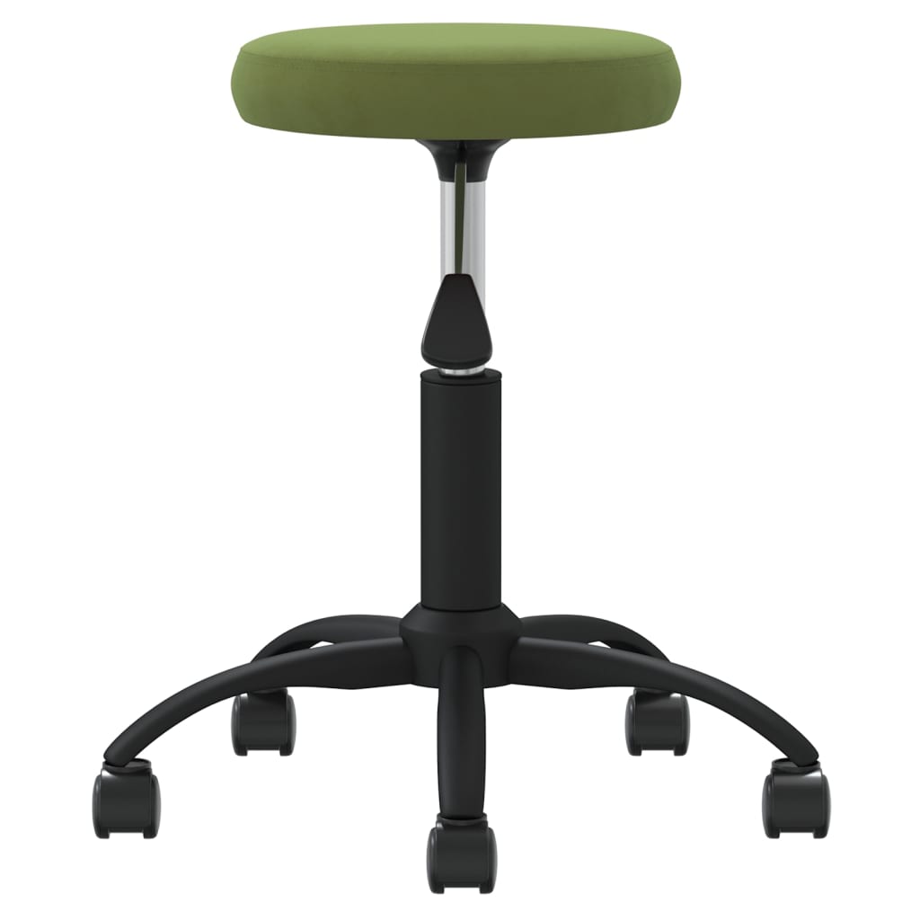 Silla de comedor de terciopelo verde claro vidaXL