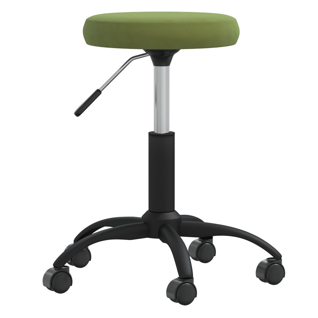 Vetonek Silla de comedor de terciopelo verde claro