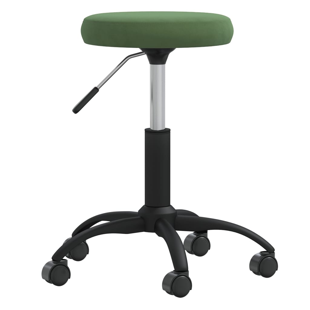 Vetonek Silla de comedor de terciopelo verde oscuro