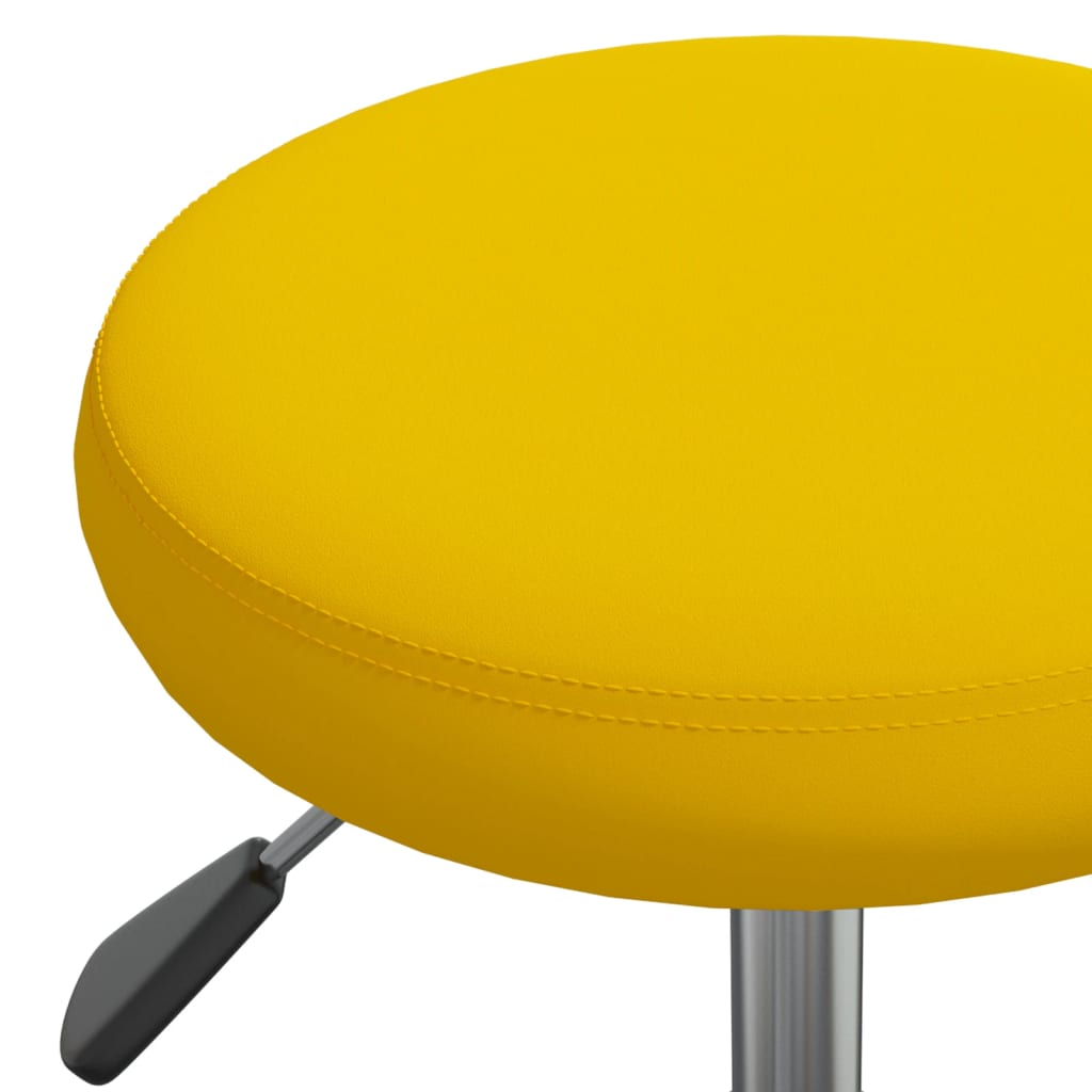 Silla de comedor de terciopelo amarillo mostaza vidaXL