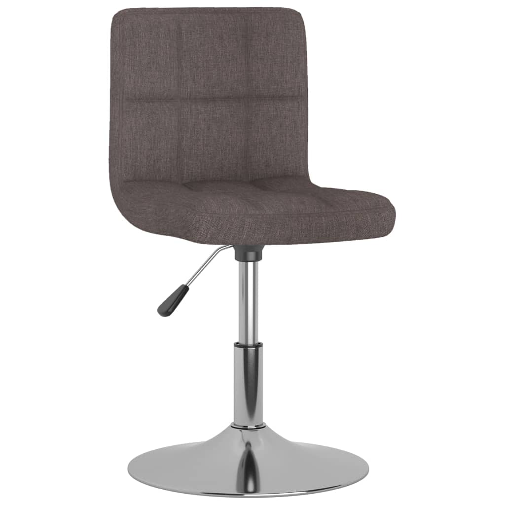 Vetonek Silla de comedor giratoria tela gris topo