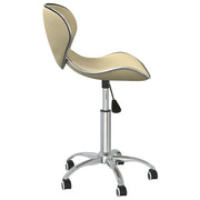 Sillas de comedor giratorias 6 unidades cuero sintético crema - Vetonek