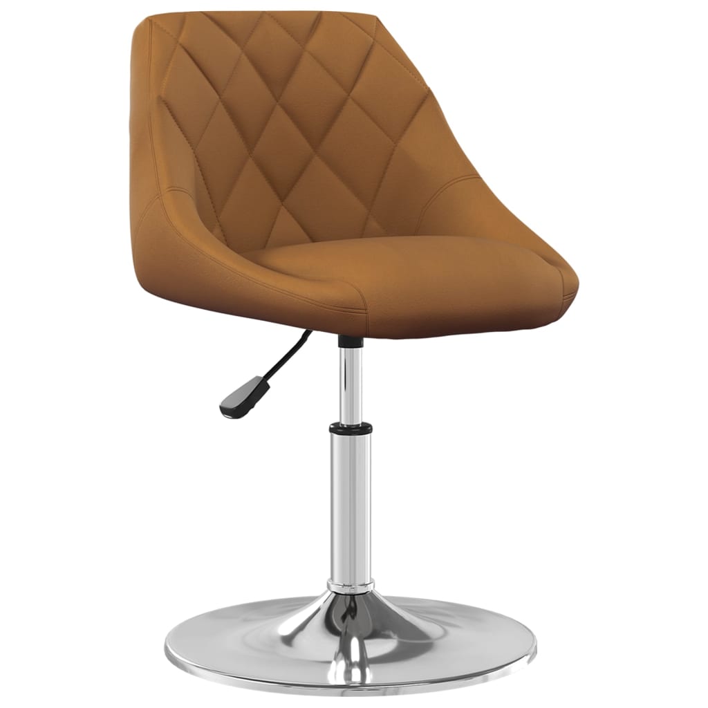 Vetonek Sillas de comedor giratorias 4 unidades terciopelo marrón