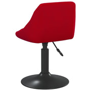Sillas de comedor giratorias 6 unidades terciopelo rojo tinto v3361 - Vetonek