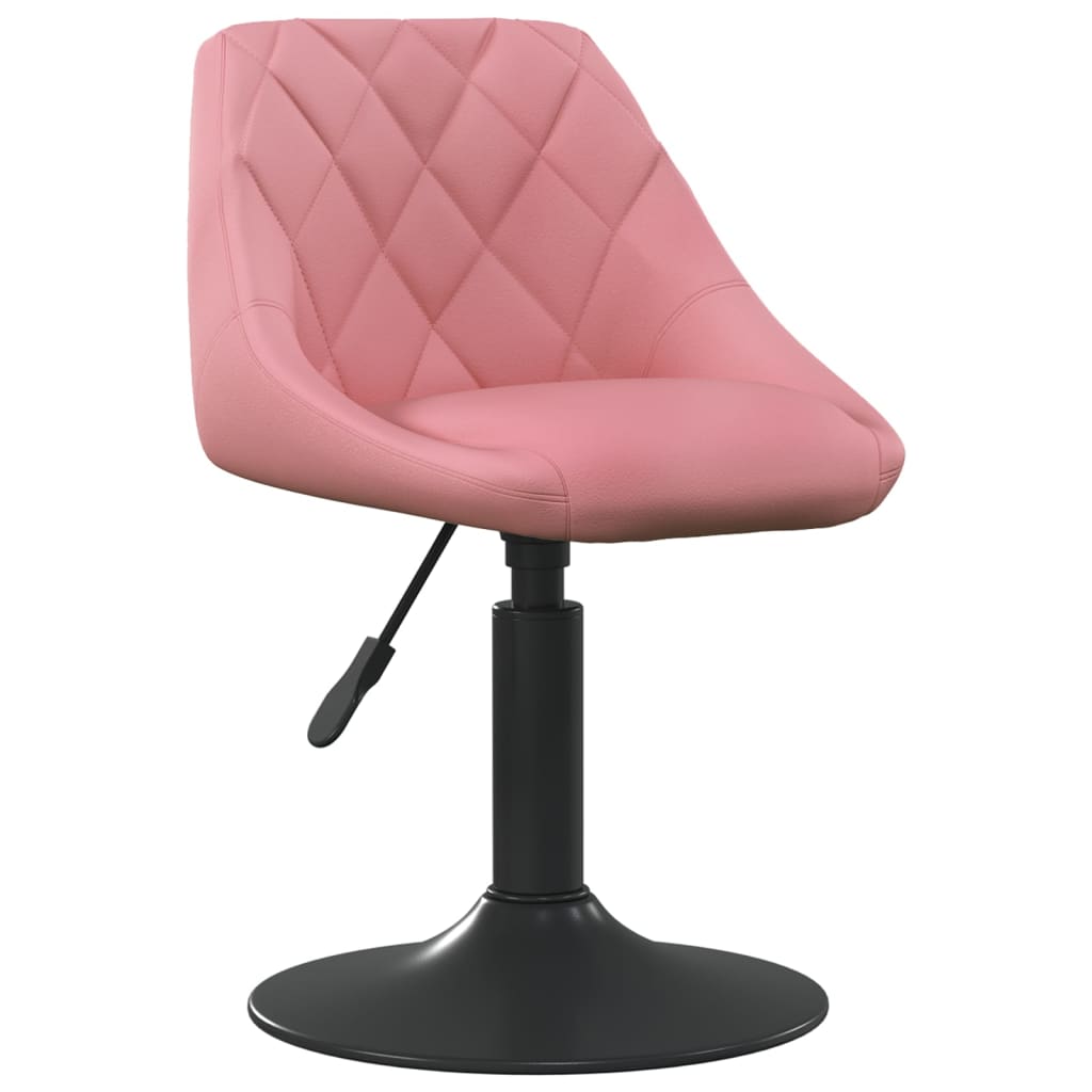 Vetonek Silla de comedor de terciopelo rosa