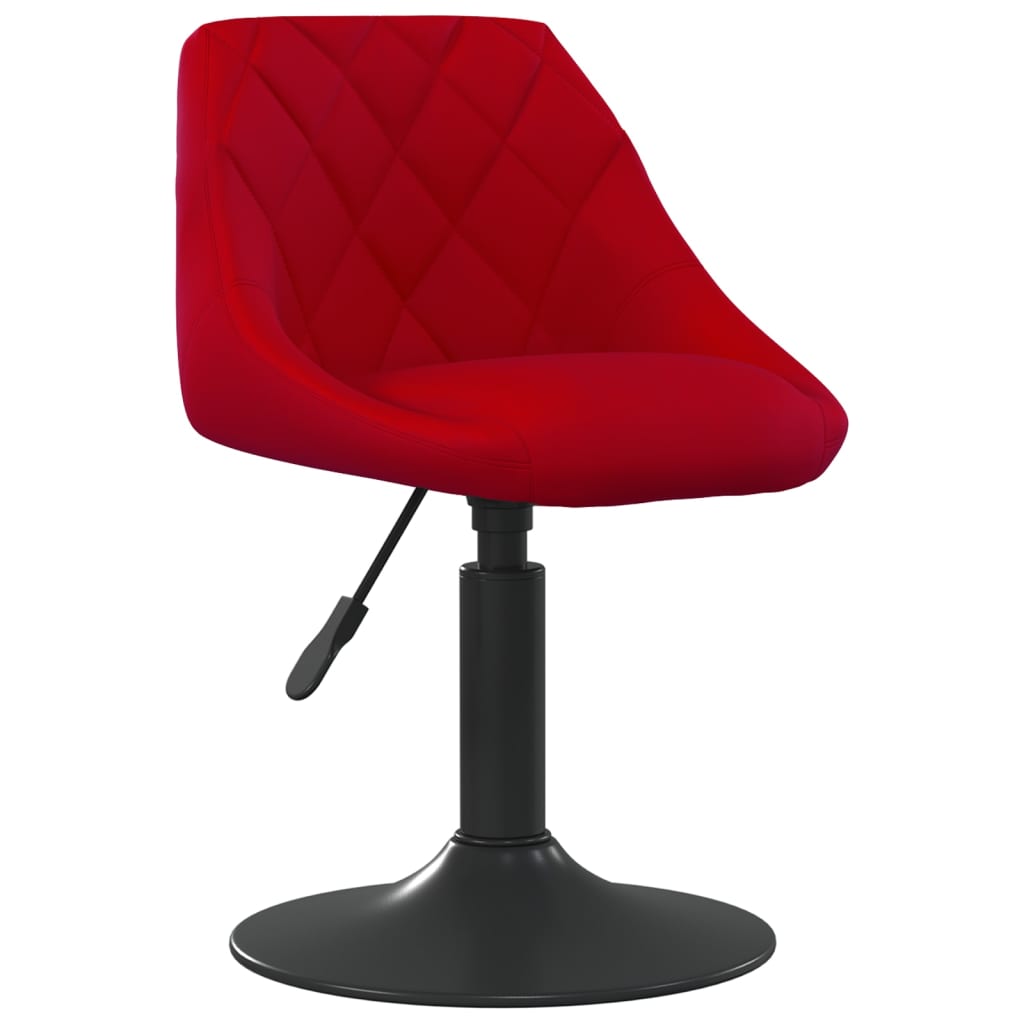 Vetonek Silla de comedor terciopelo rojo tinto