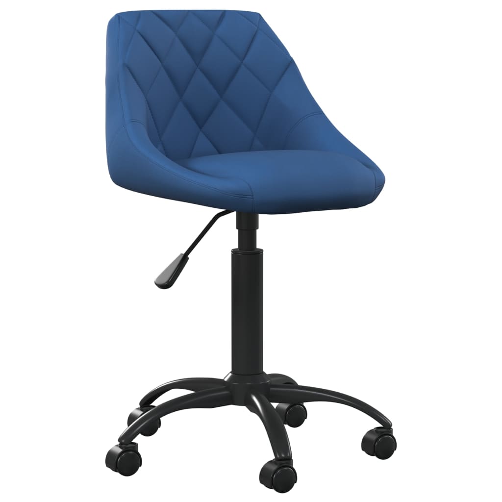 Vetonek Silla de oficina de terciopelo azul