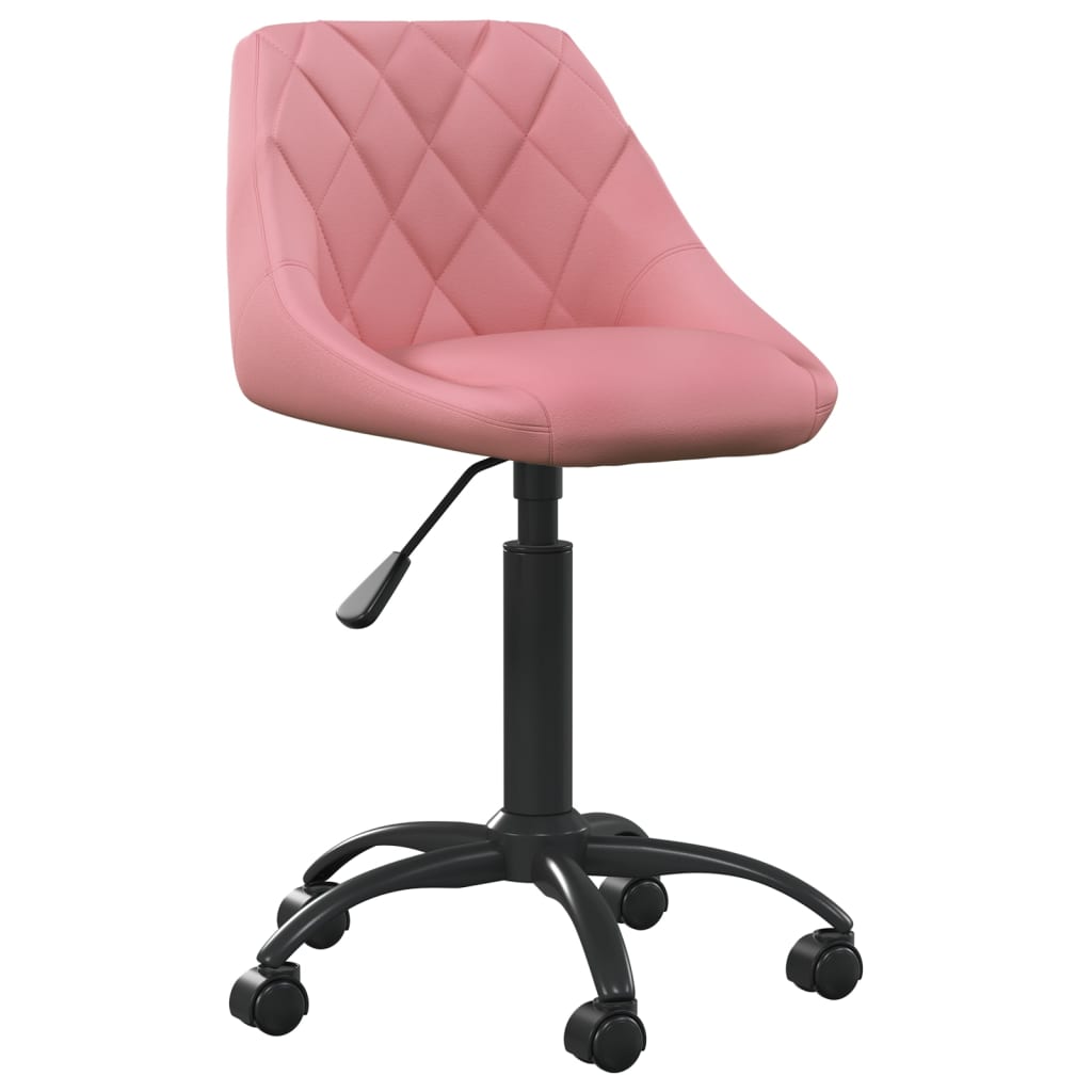 Vetonek Silla de oficina de terciopelo rosa