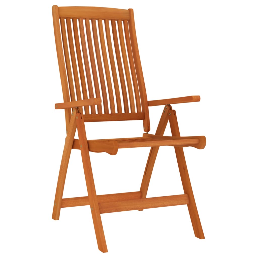 Folding garden chairs 6 uds eucalyptus solid wood