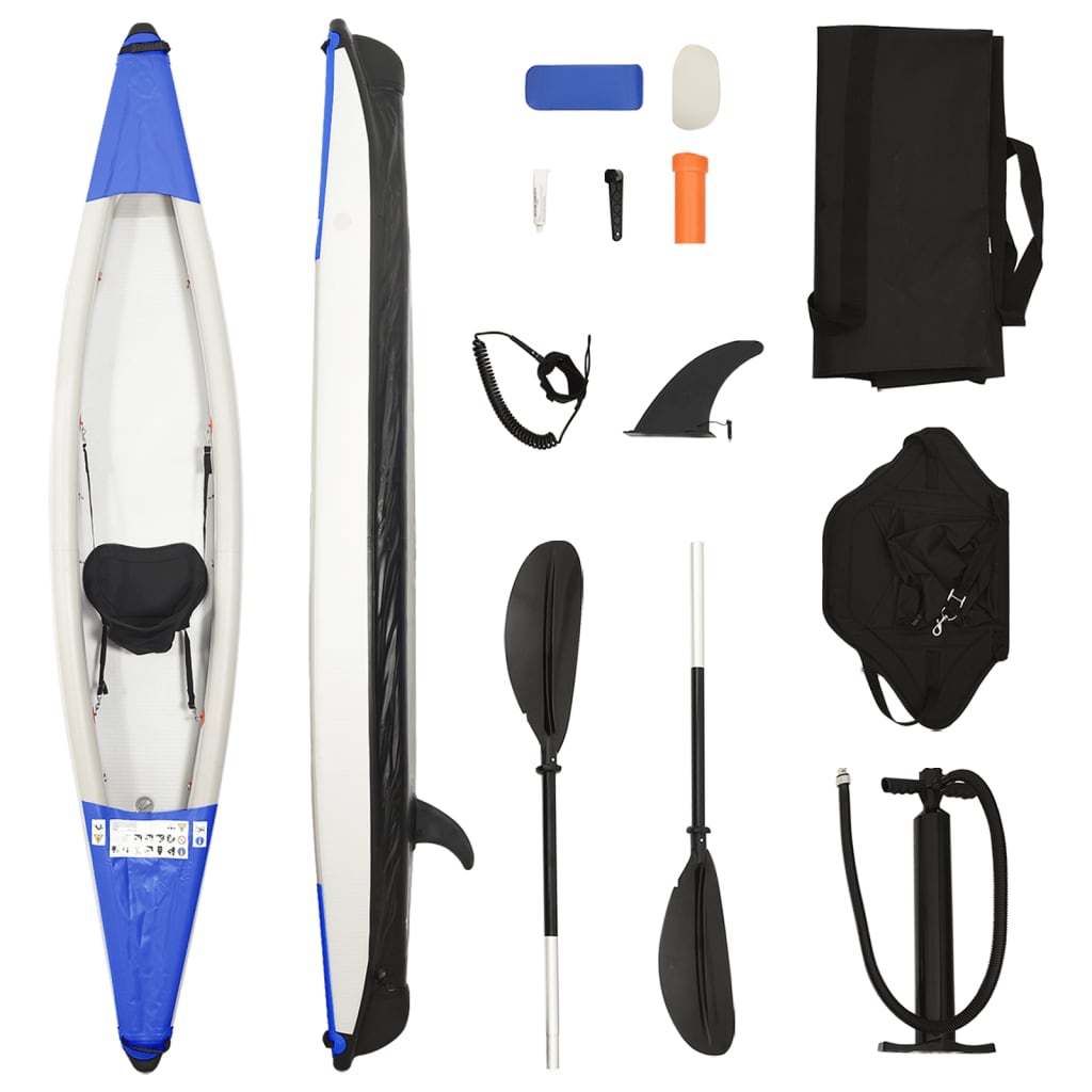 Vetonek Kayak inflable poliéster azul 375x72x31 cm