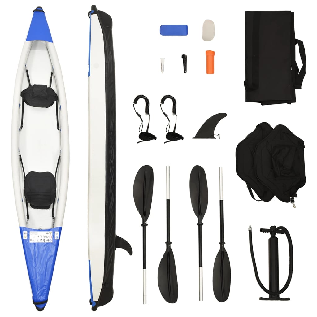 Vetonek Kayak inflable poliéster azul 424x81x31 cm